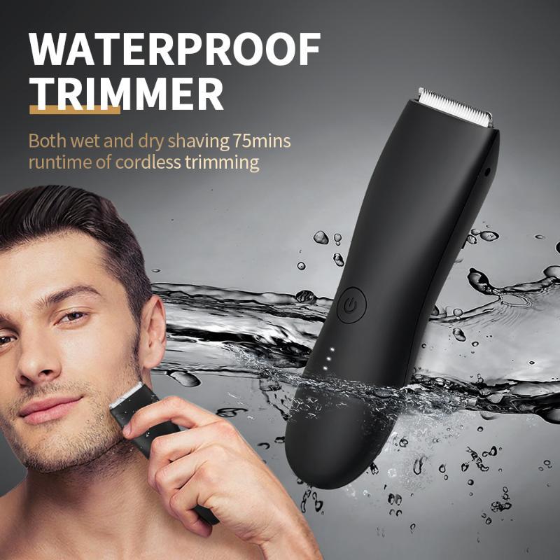 Men'S Grooming Guide - Waterproof Electric Body Hair Trimmer With
