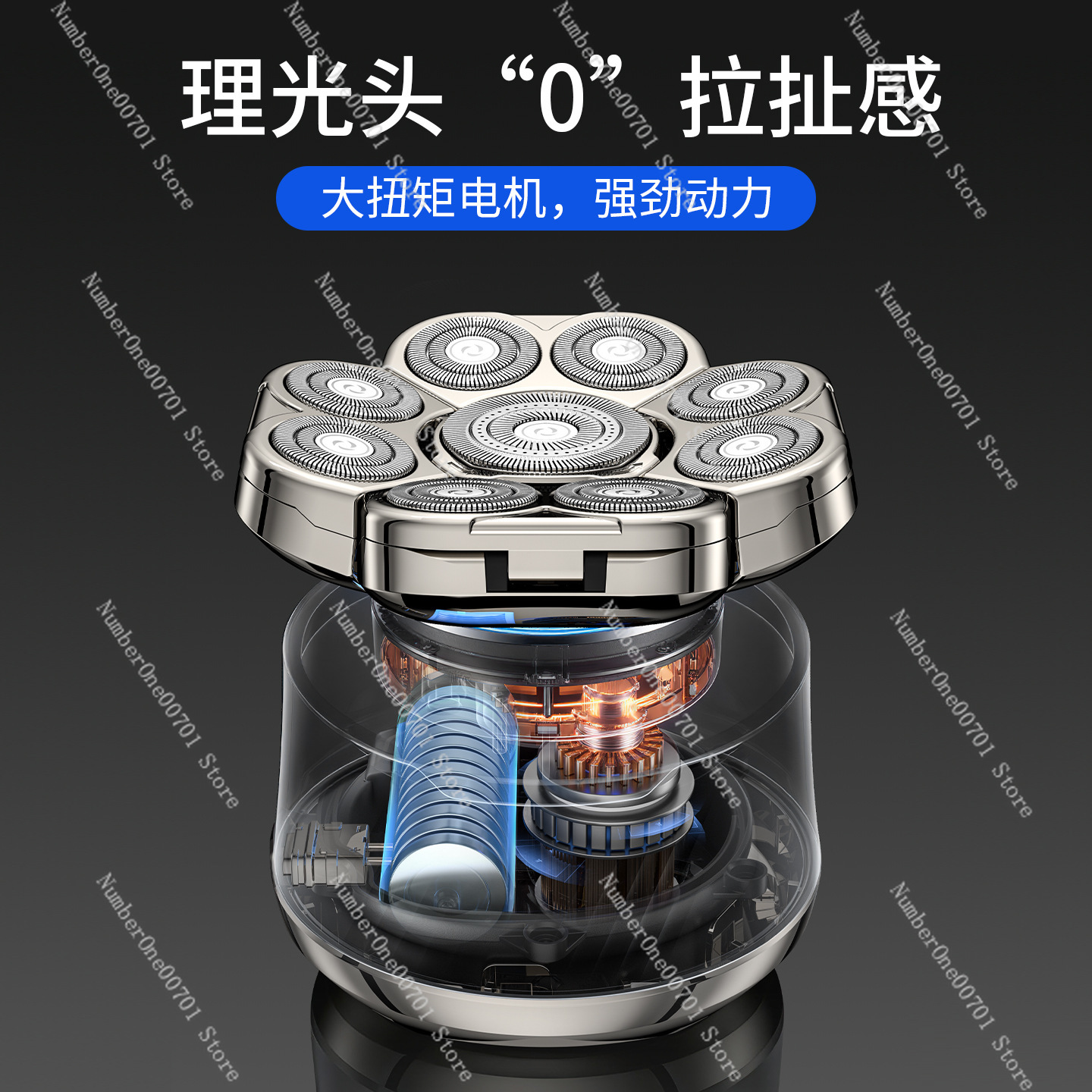 9-Blade Head Shaver for Men, 6 - Men'S Grooming Razor Kit 评论和价格