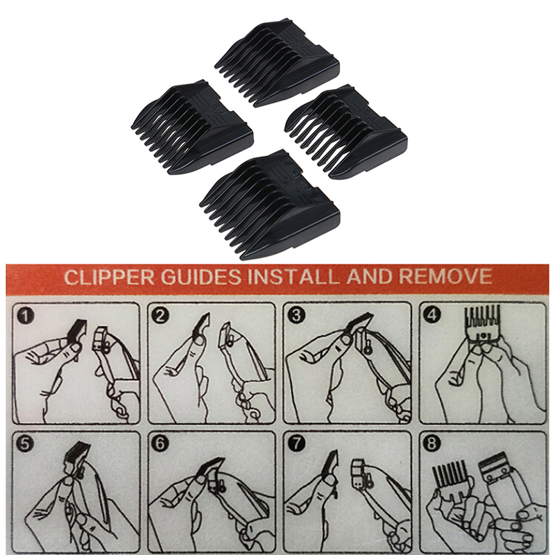 Hair Cutting Guide Comb 4Pcs S - Men'S Grooming Guide 评论和价格