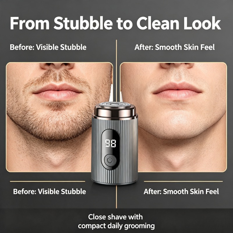2026 Mini Electric Shaver Port - Men'S Grooming Razor Kit 评论和价格