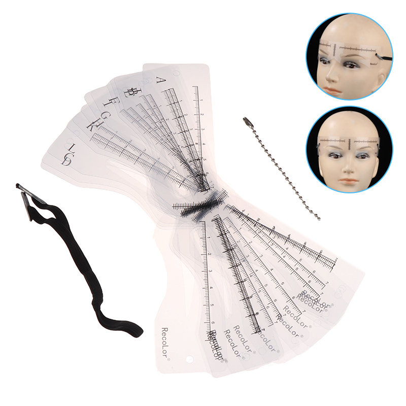 12Pcs Eyebrow Stencil Set Reus - Men'S Grooming Guide 评论和价格