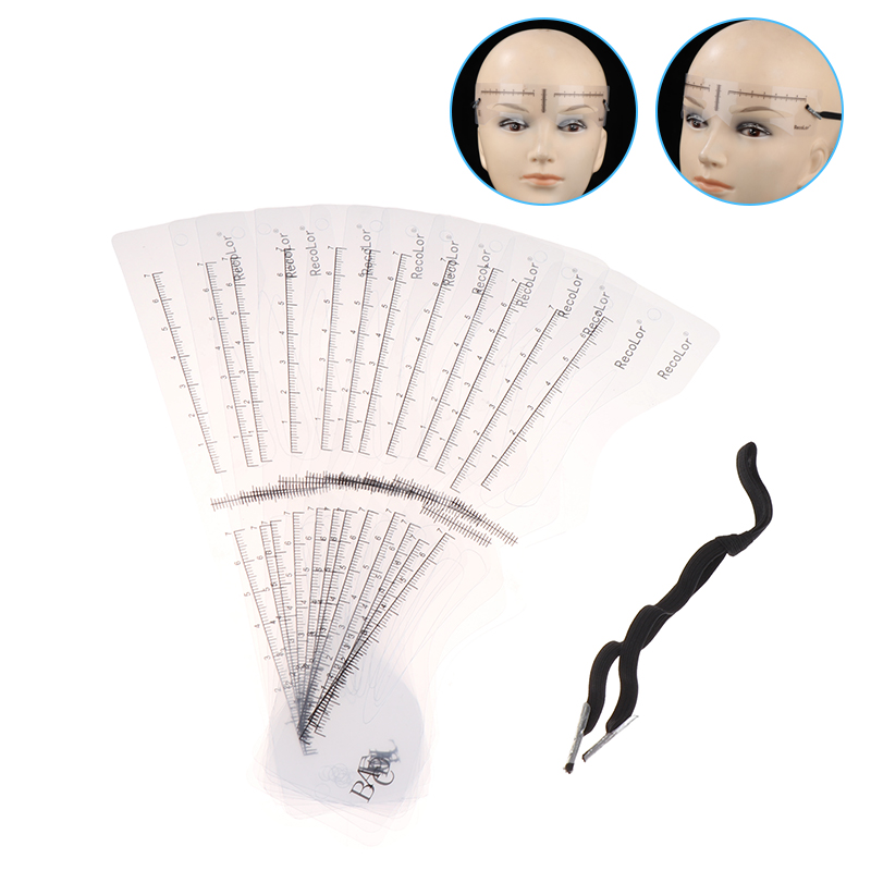12Pcs Eyebrow Stencil Set Reus - Men'S Grooming Guide 评论和价格