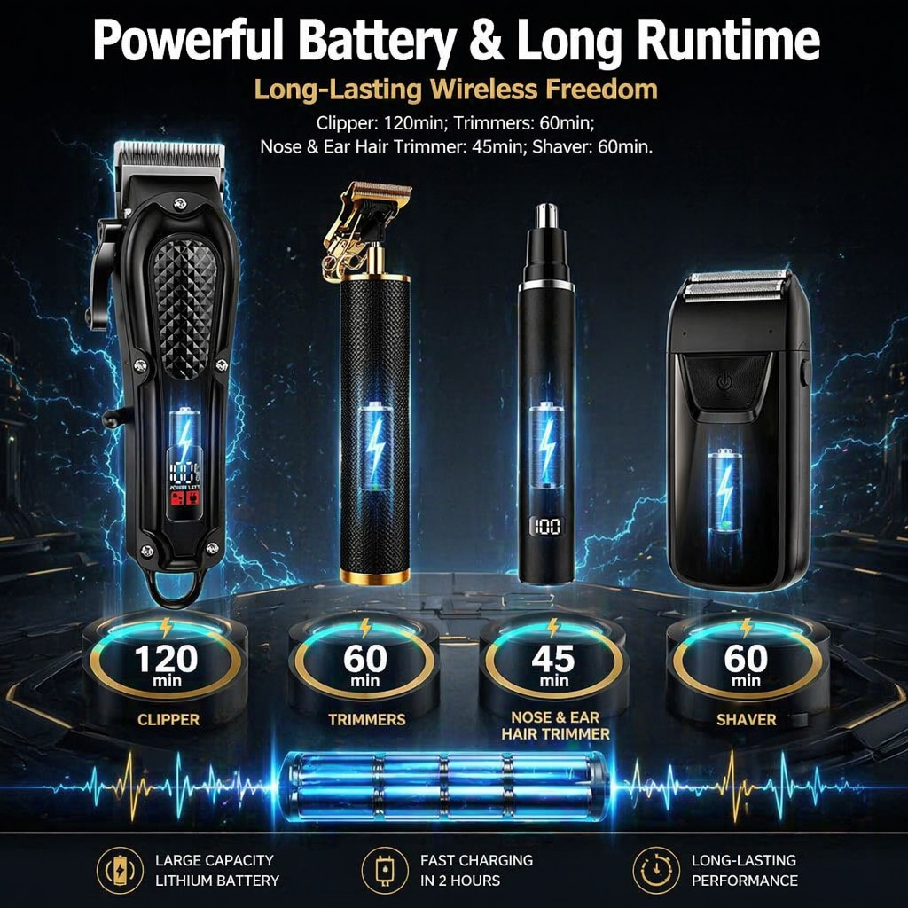 Professional 4-in-1 Hair Clipp - Men'S Grooming Guide 评论和价格