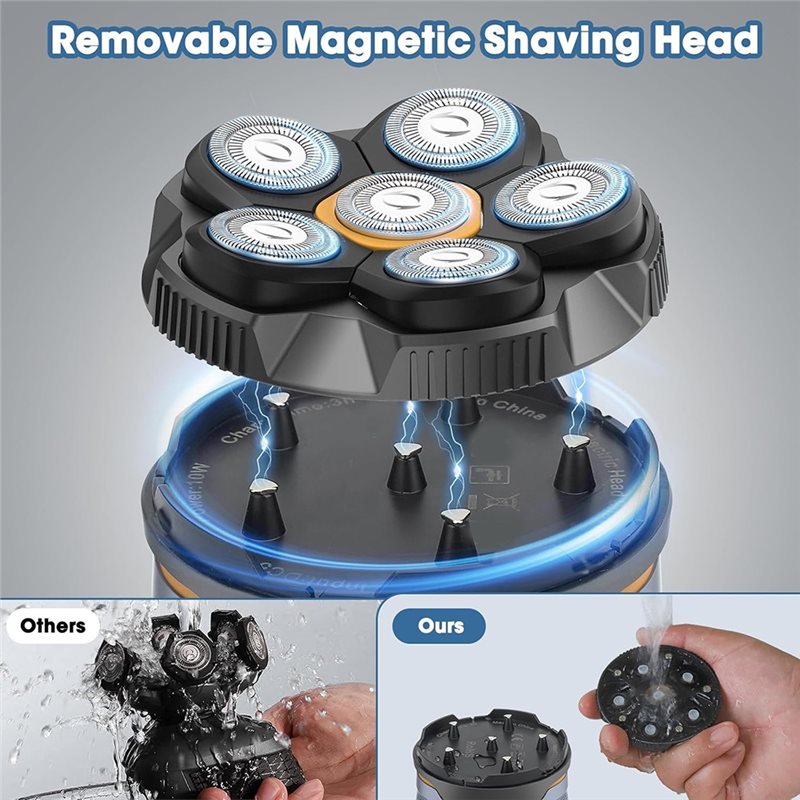 【NEWLY】6D Electric Head Shaver - Men'S Grooming Razor Kit 评论和价格